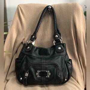 B Makowsky genuine leather bag